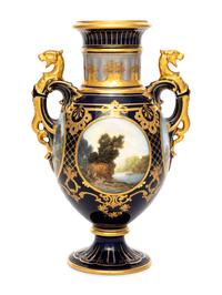 A Continental Porcelain Vase
