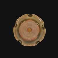A small Yaozhou molded and carved lobed celadon dish Northern Song Dynasty