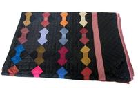 Amish "Bow Tie" pattern quilt pennsylvania, early 20th century