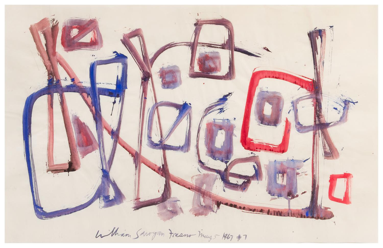 William Saroyan, (American, 1908-1981), Fresno May 5 1967 #7, 1967