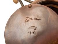 An American Brass, Copper and Aluminum Tureen with Lid and Stand