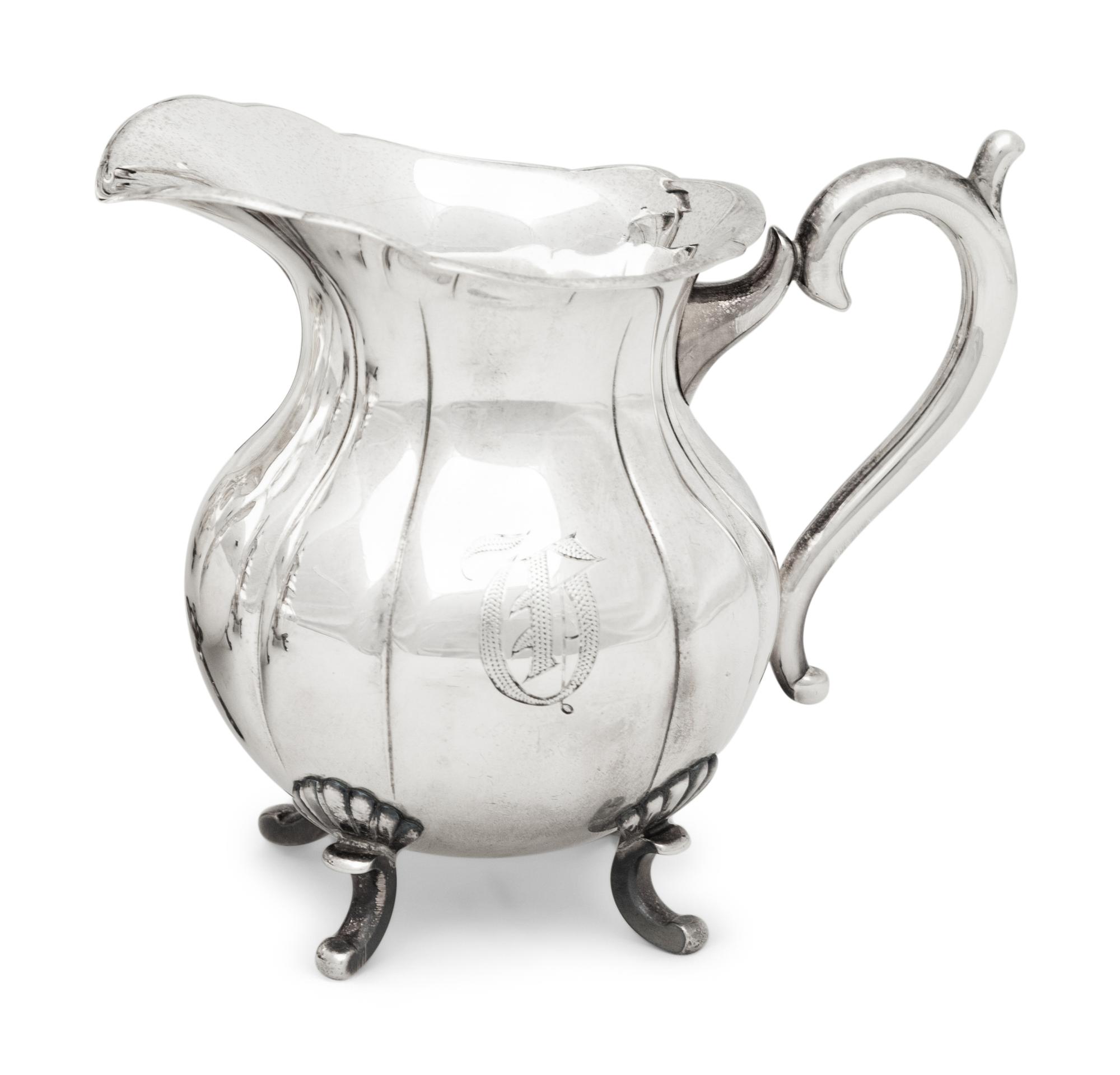 A Japanese Silver Five-Piece Tea and Coffee Service