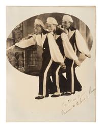 [EARLY PHOTOGRAPHY]. Ebony Boys . New York, NY: G.G.G. Photo Studio, 1933, operated by noted Harlem photographer James VANDERZEE (1886-1983).