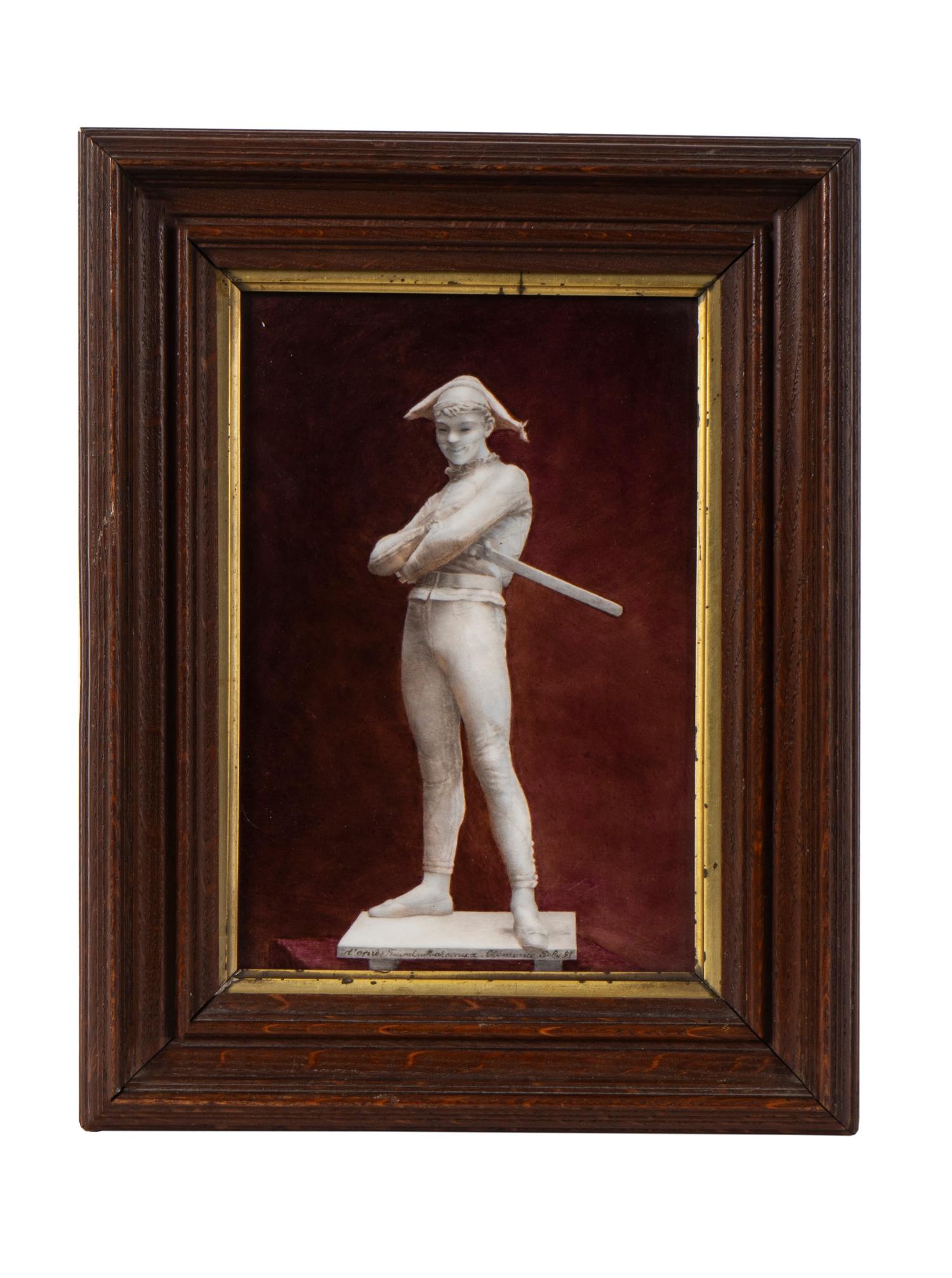 An Italian Painted Porcelain Plaque — LATE 19TH CENTURY