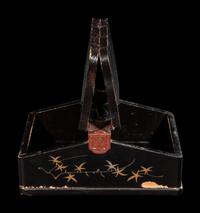 Three Japanese Lacquered and Metal Mounted Storage Boxes