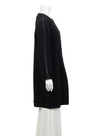 Ralph Rucci Wool Crepe Jacket with Satin Ribbon Seaming