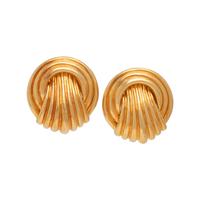 YELLOW GOLD EARCLIPS