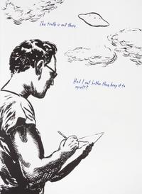 Raymond Pettibon, (American, b. 1957), Plots on Loan, 2001 (complete illustrated book with 72 lithographs bound as issued)