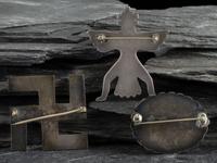 Navajo Silver and Turquoise Pins / Brooches