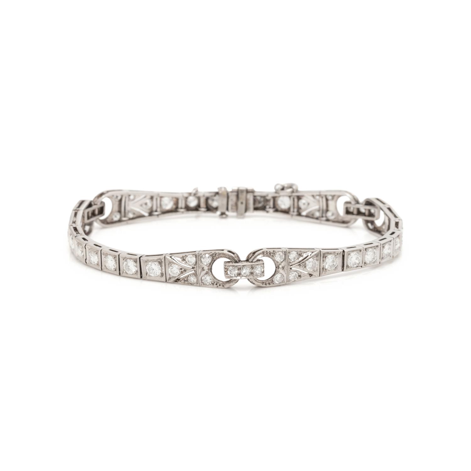 ART DECO, DIAMOND BRACELET