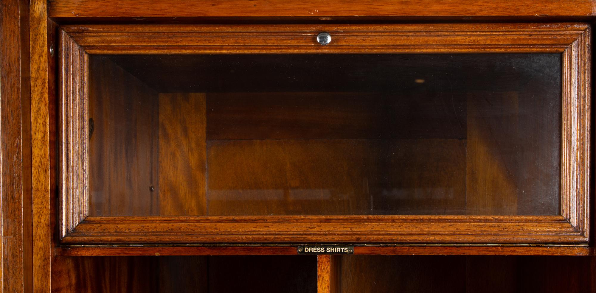 A Mahogany Fitted Gentleman's Wardrobe — EARLY 20TH CENTURY