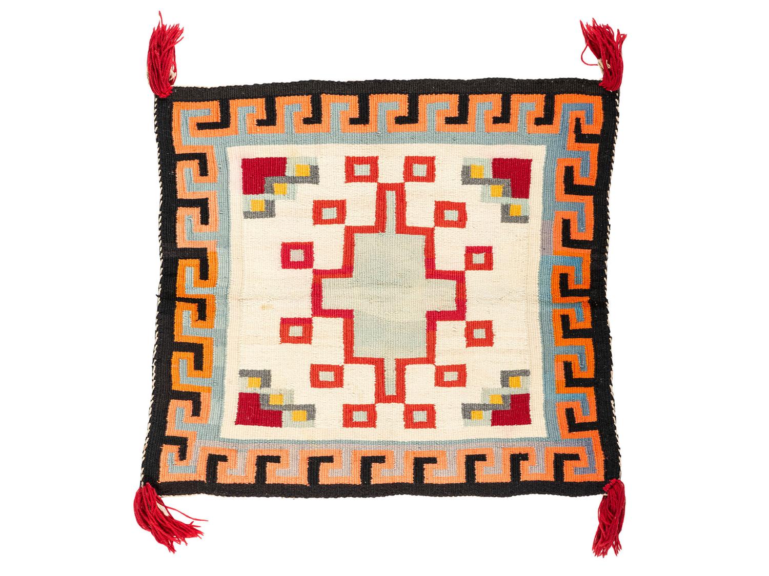 Navajo Germantown Sunday Saddle Blanket / Rug