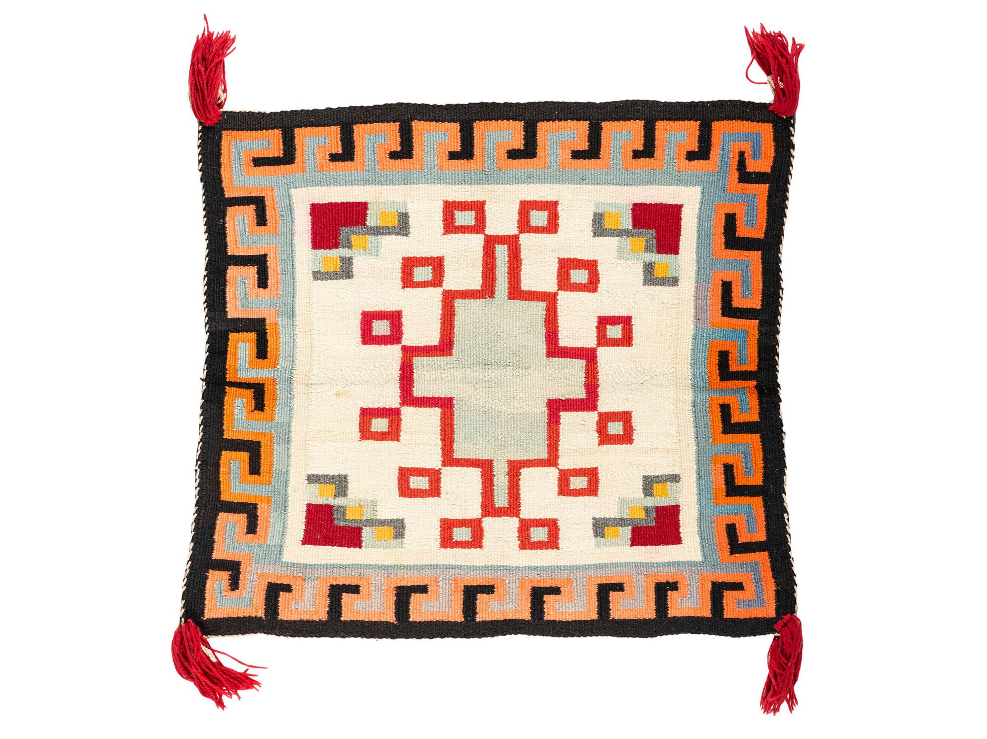 Navajo Germantown Sunday Saddle Blanket / Rug