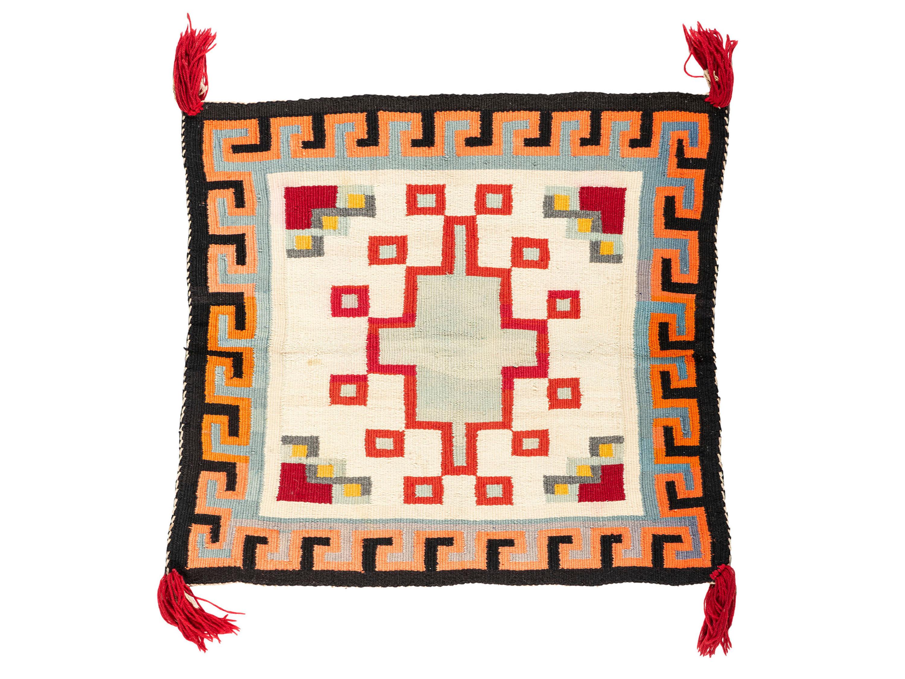 Navajo Germantown Sunday Saddle Blanket / Rug