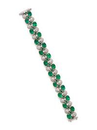 EMERALD AND DIAMOND BRACELET