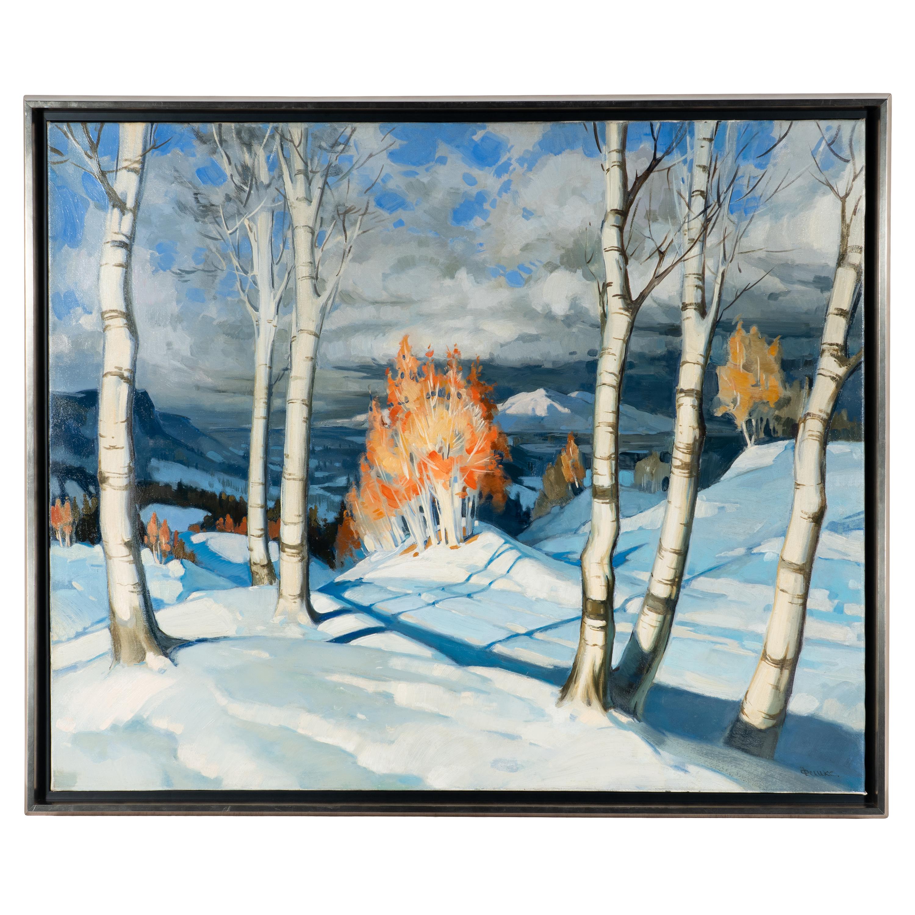 European School, 20th Century — Snow Scene