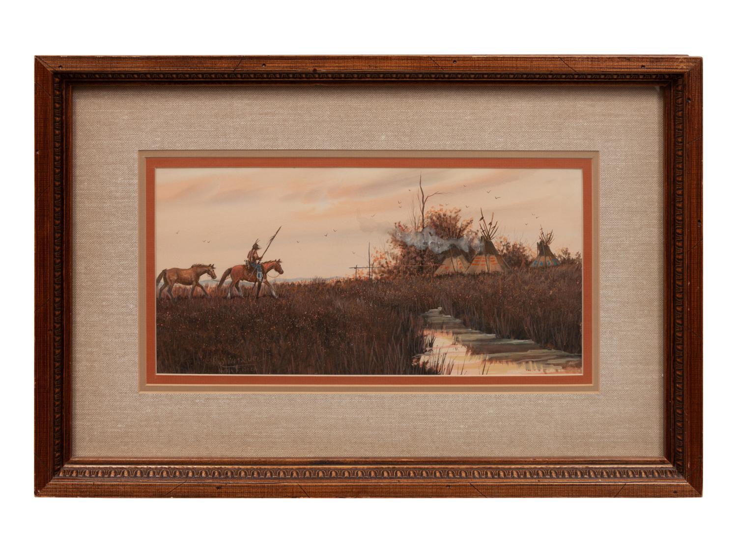 Camp Scene Gouache