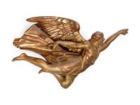 A Pair of Continental Carved Angel Figures