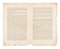 [1861 INAUGURAL ADDRESS]. DOUGLAS, Stephen A. (1813-1861). Remarks of Hon. Stephen A. Douglas, in the Senate of the United States, March 6, 1861, on the Resolution of Mr. Dixon to Print the Inaugural Address of President Lincoln . [Washington, D.C., 1861].