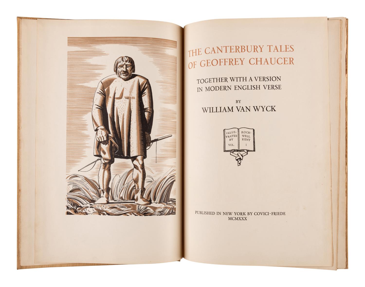 [KENT, Rockwell, illustrator]. Chaucer, Geoffrey. The Canterbury Tales . New York: Random House, 1928.