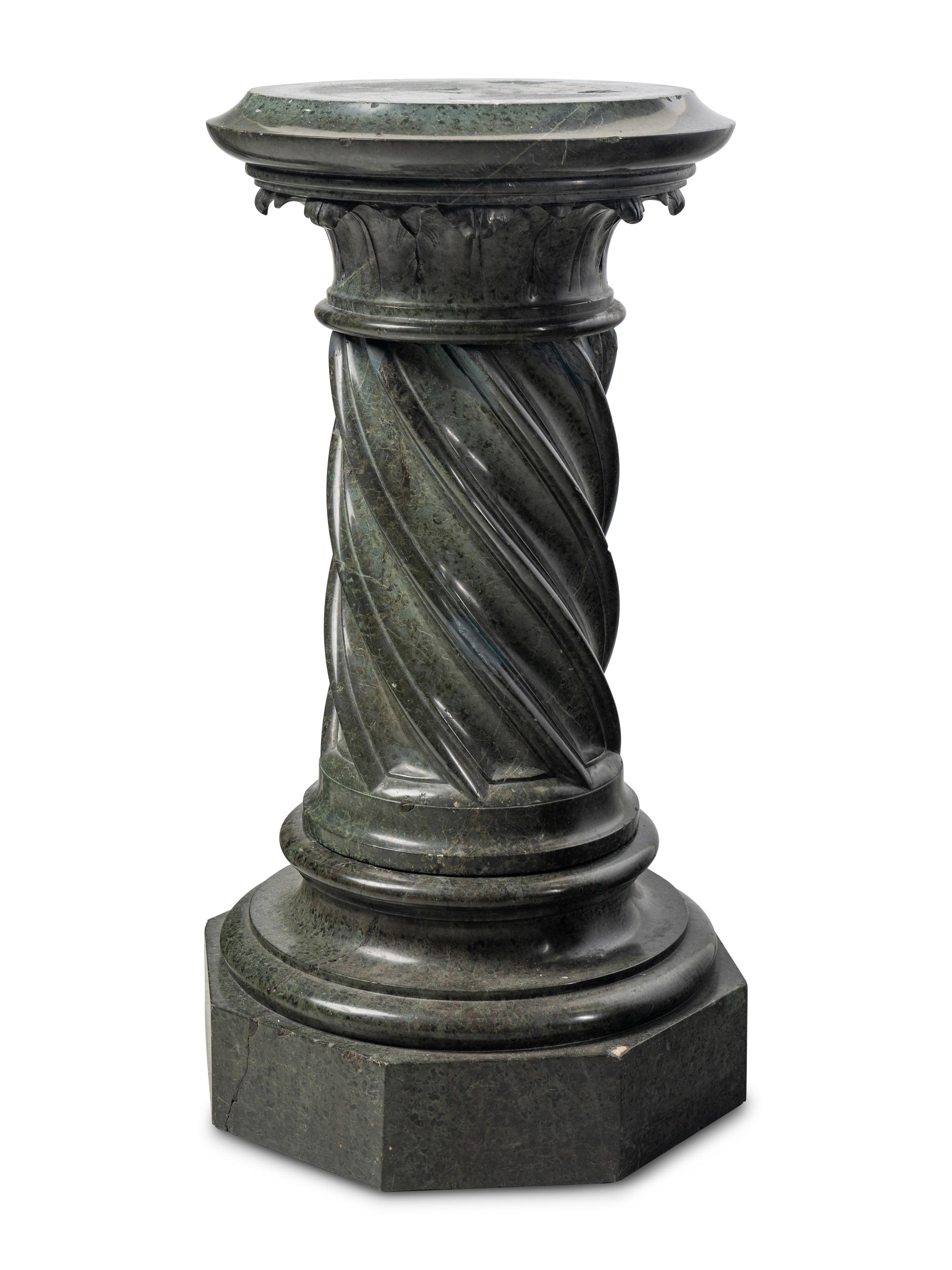 A Continental Marble Pedestal