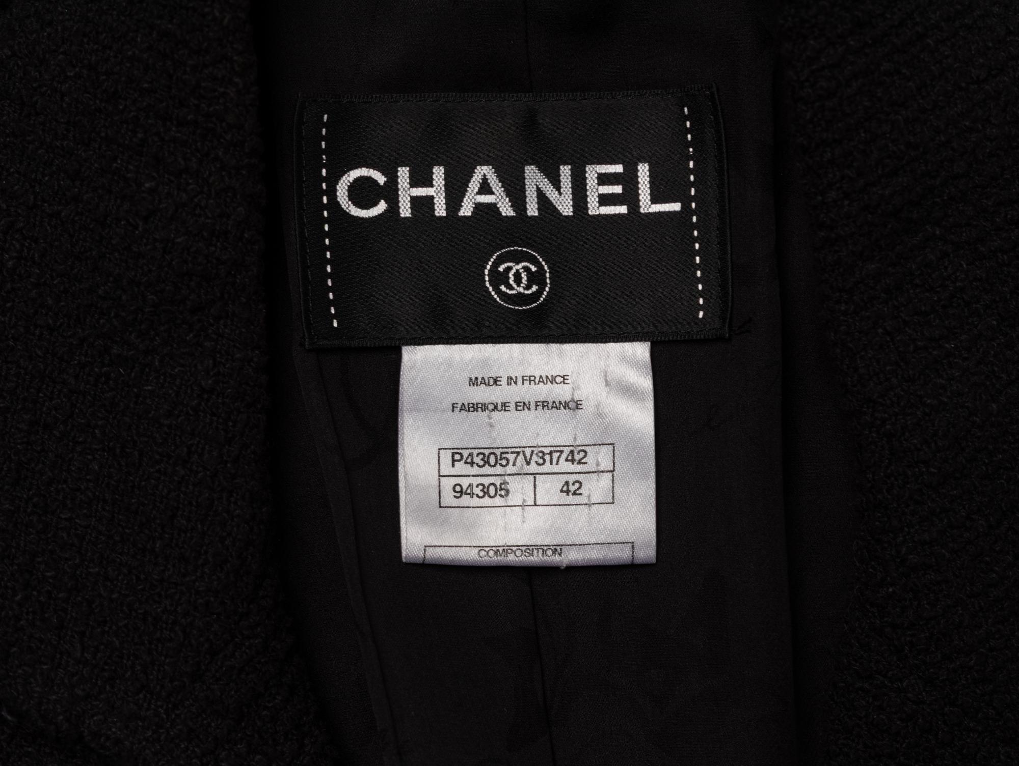 Chanel, Black Tweed Blazer