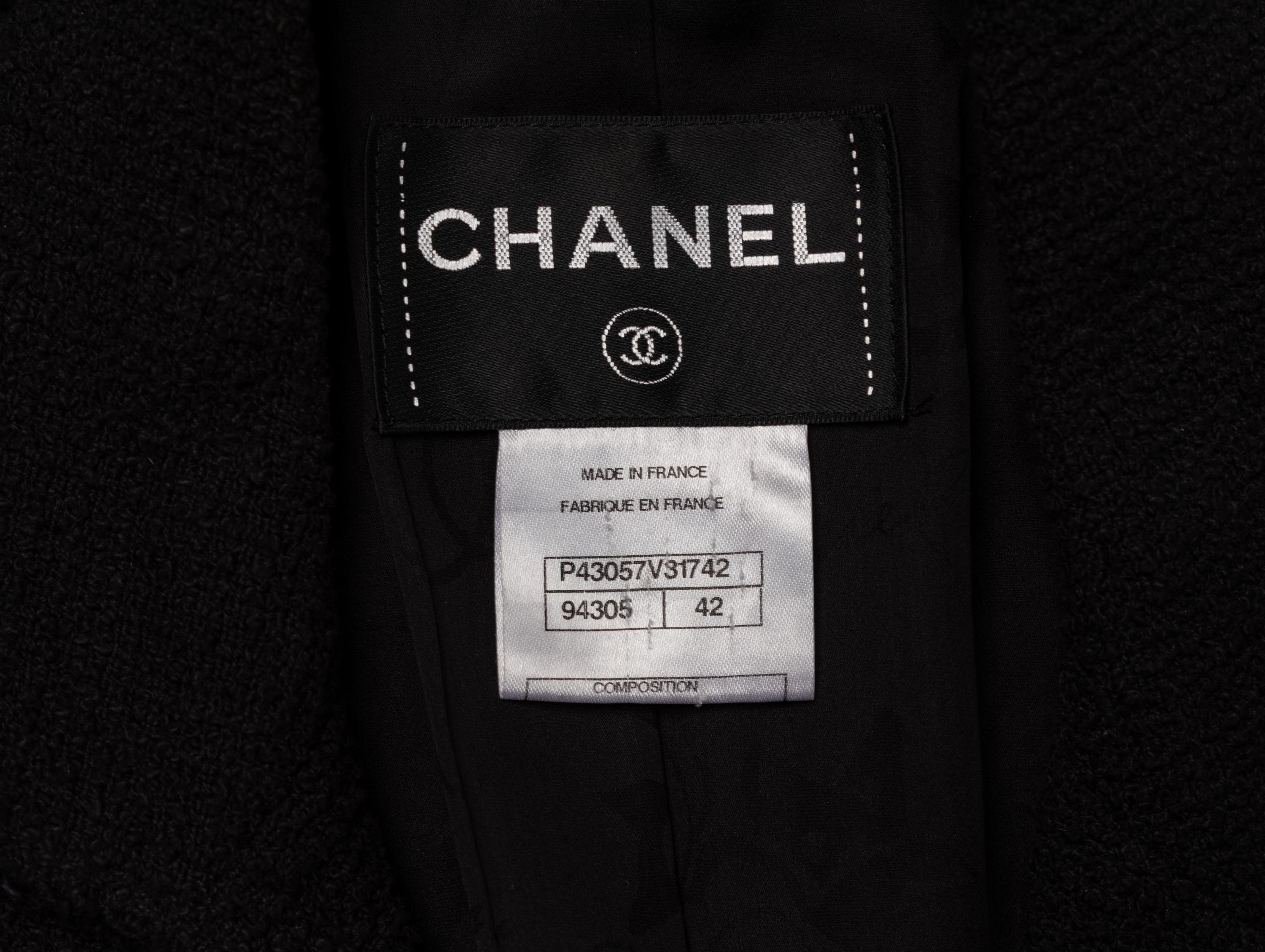 Chanel, Black Tweed Blazer