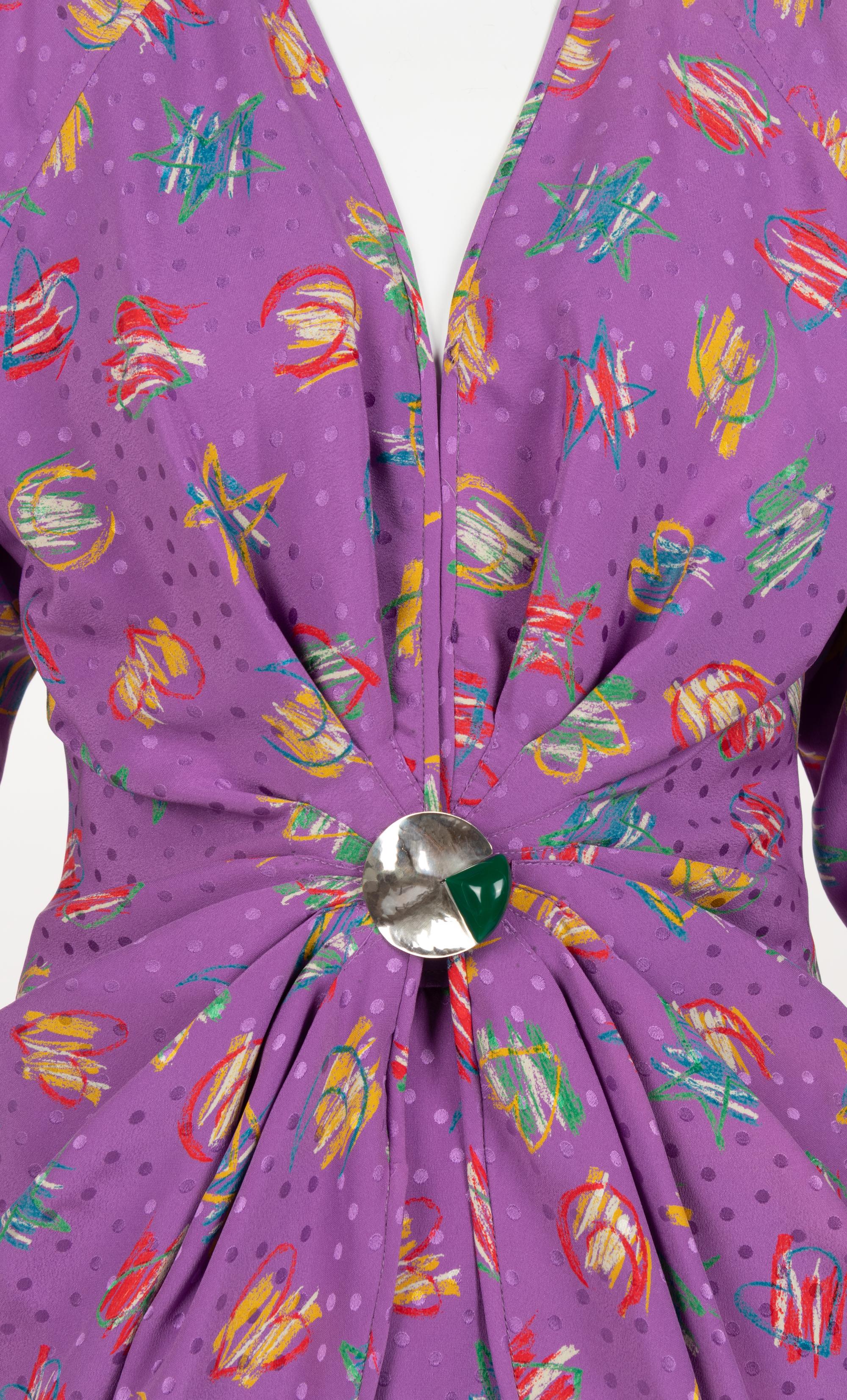 Three Designer Ensembles: One Yves Saint Laurent, One Emanuel Ungaro, and One Missoni, 1980s