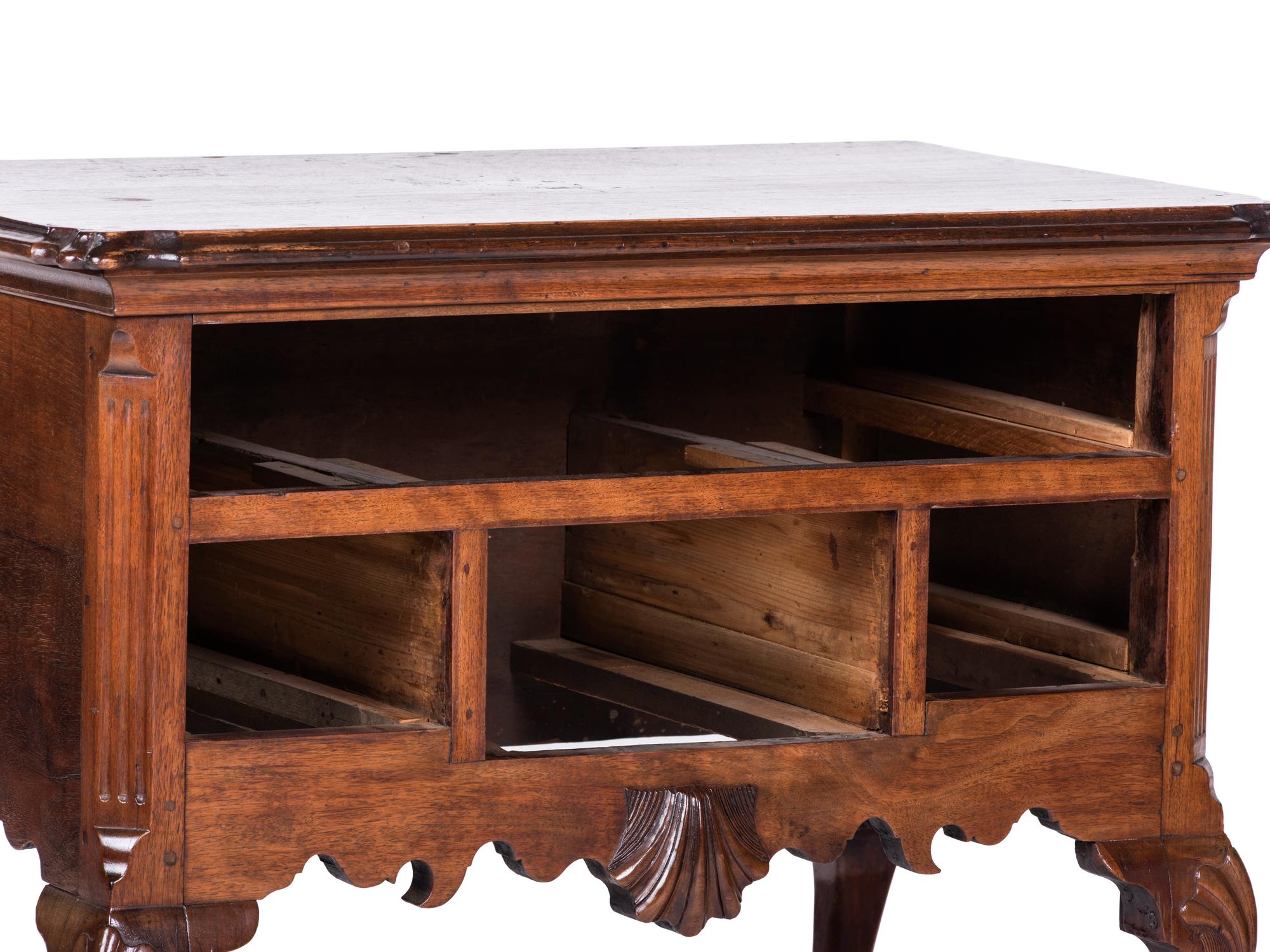 A Chippendale Style Carved Walnut Claw-and-Ball Foot Dressing Table — LIKELY LATE 19TH/EARLY 20th CENTURY INCORPORATING EARLIER ELEMENTS