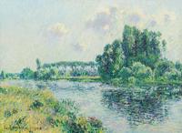 Gustave Loiseau, (French, 1865-1935), Les Bords de l'Yonne, 1908