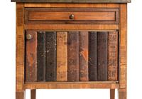 A Louis XVI Style Faux Book-Front Side Table