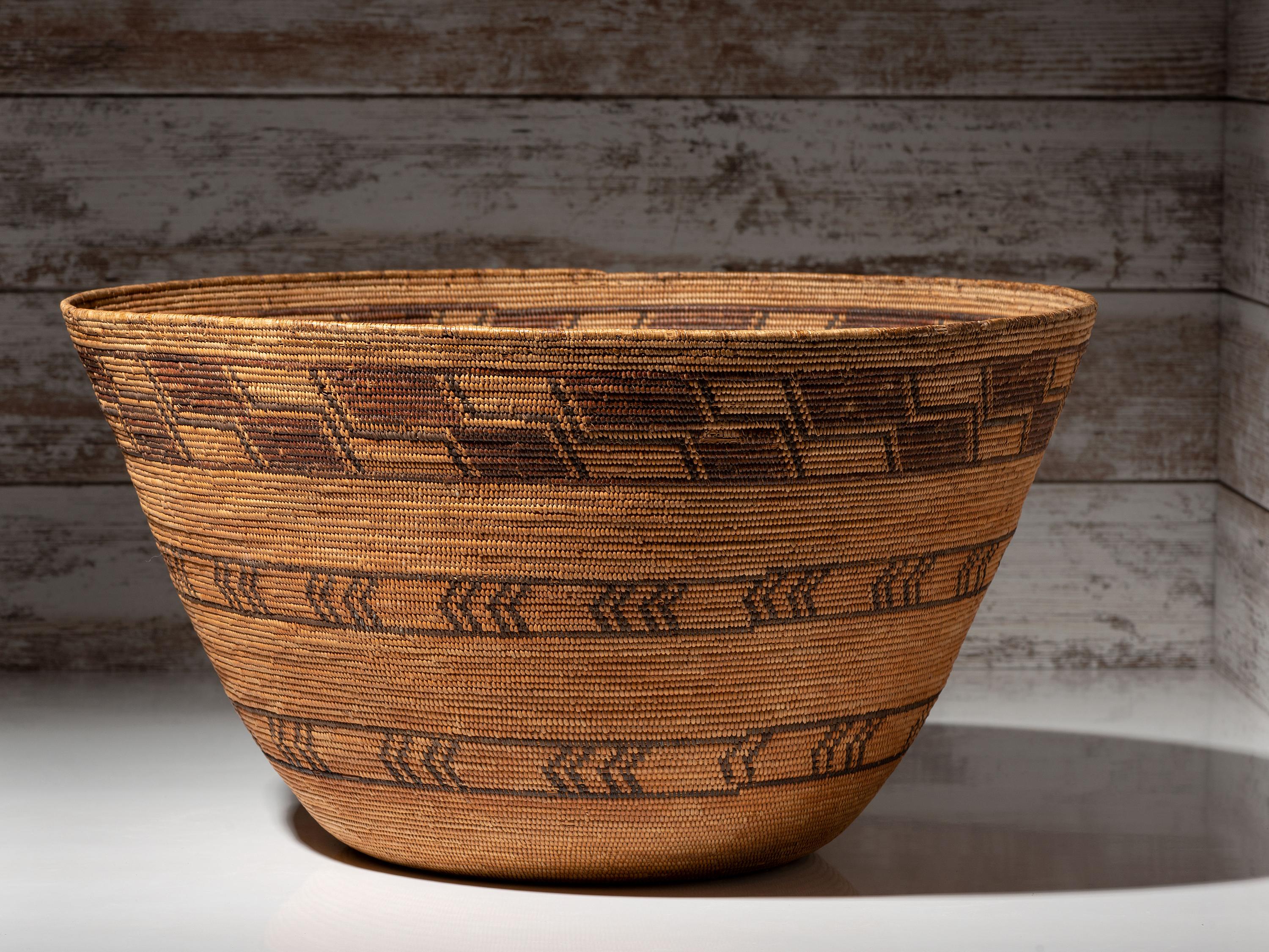 Yokut Polychrome Storage Basket
