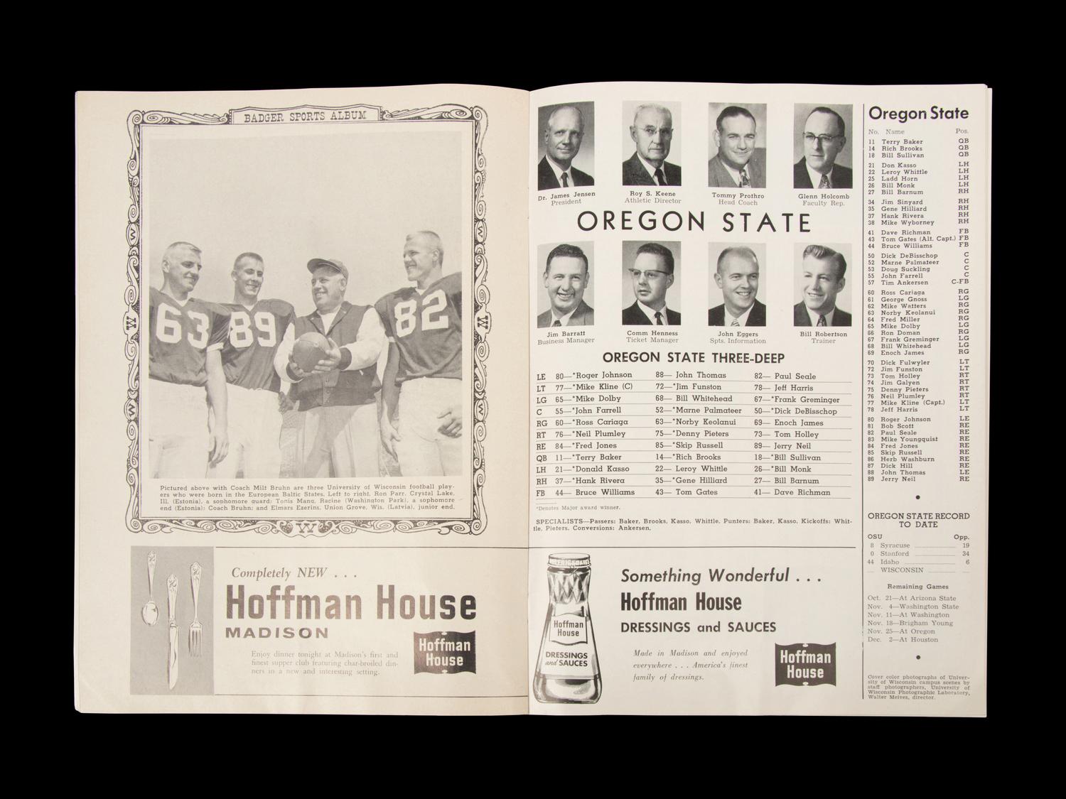 A Group of Assorted 20th Century College Football Items,