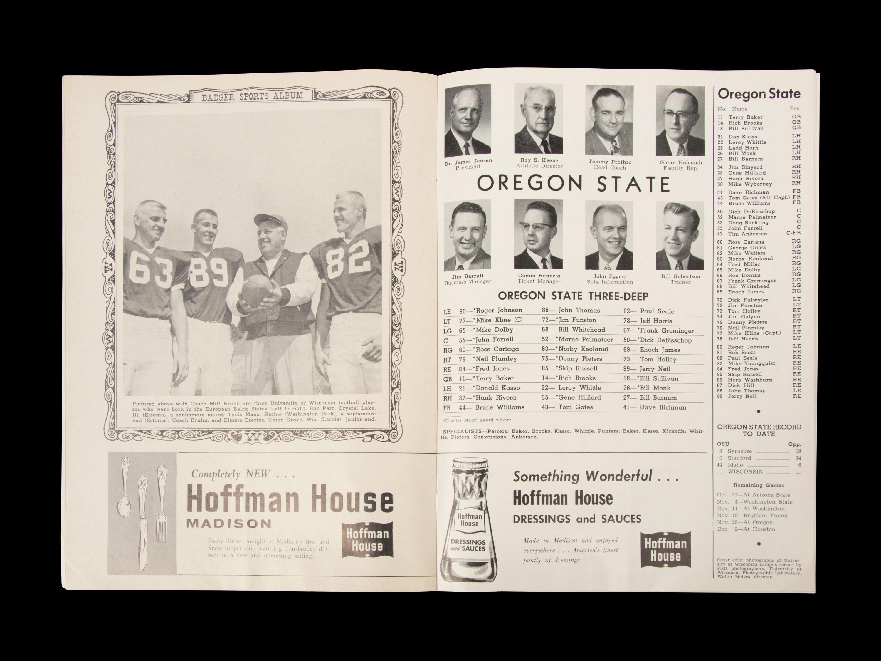 A Group of Assorted 20th Century College Football Items,