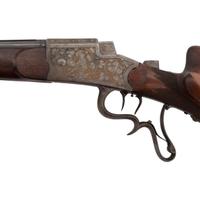 ** Engraved Austrian Schuetzen Rifle by Franz Stepan of Wels