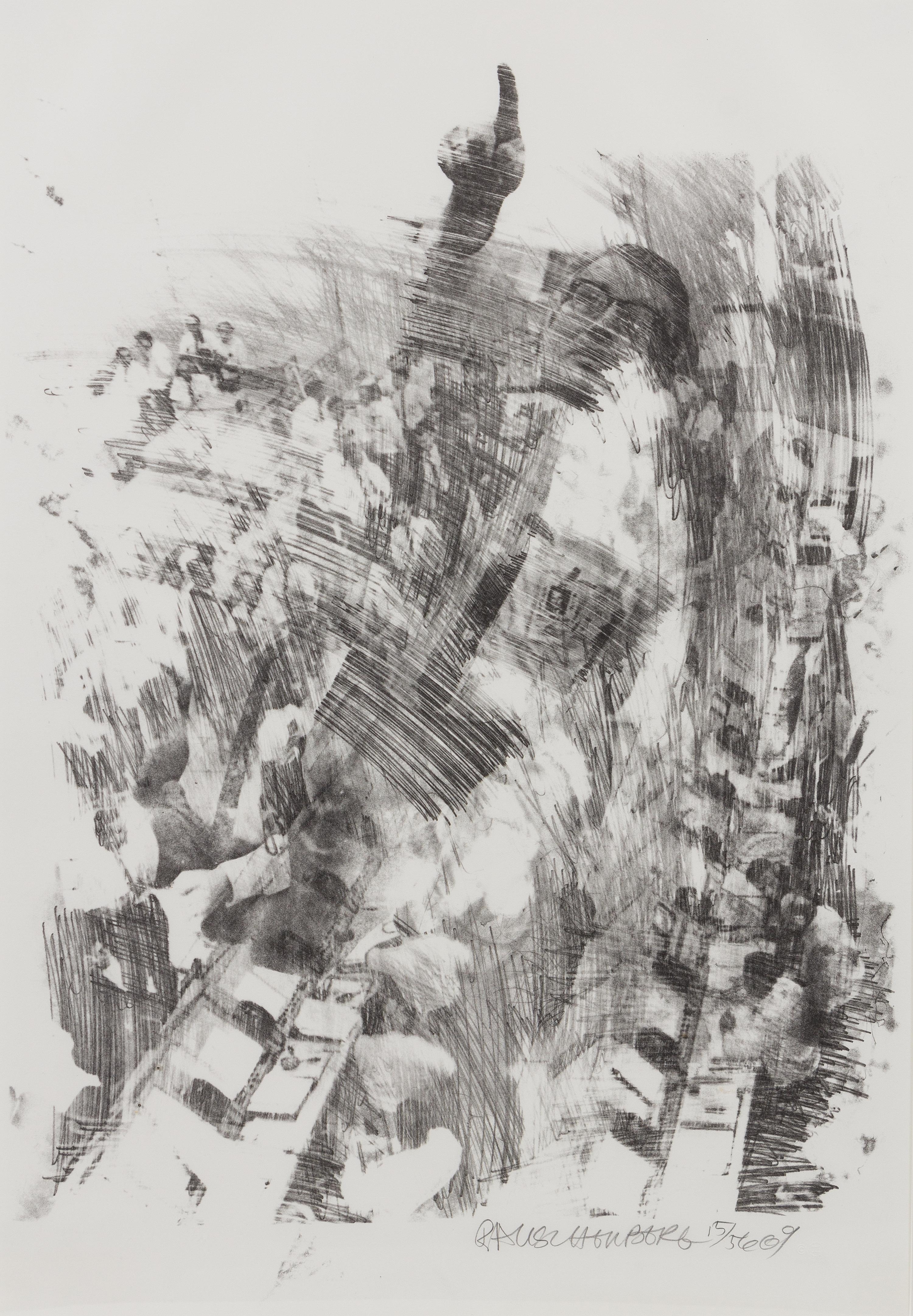 Robert Rauschenberg, American (1925-2008), Sky Rite (Stoned Moon), 1969 Lithograph