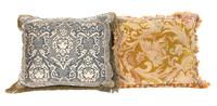 A Group of Twelve Pillows Largest 24 x 24 inches.