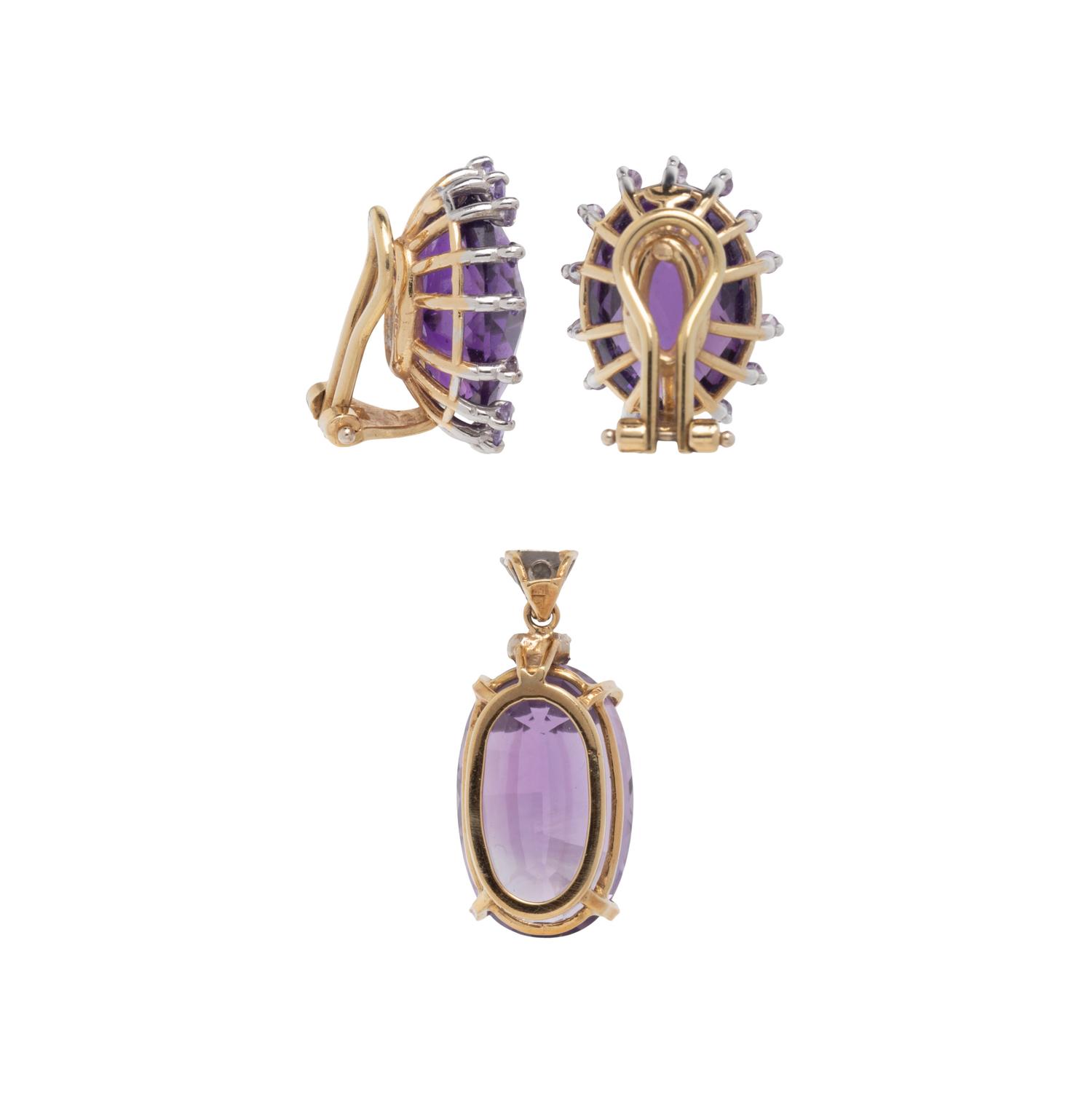 COLLECTION OF AMETHYST AND MULTIGEM JEWELRY