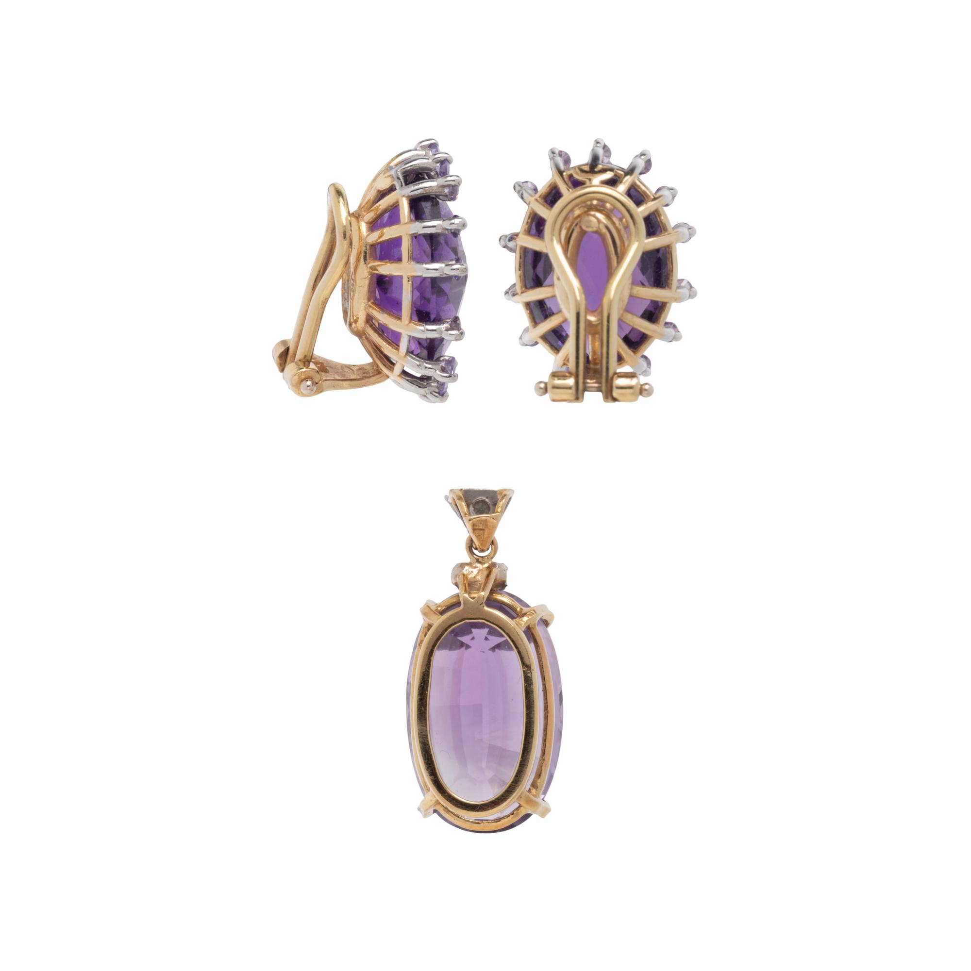 COLLECTION OF AMETHYST AND MULTIGEM JEWELRY