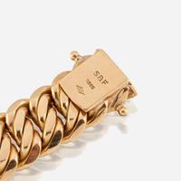A fourteen karat gold bracelet