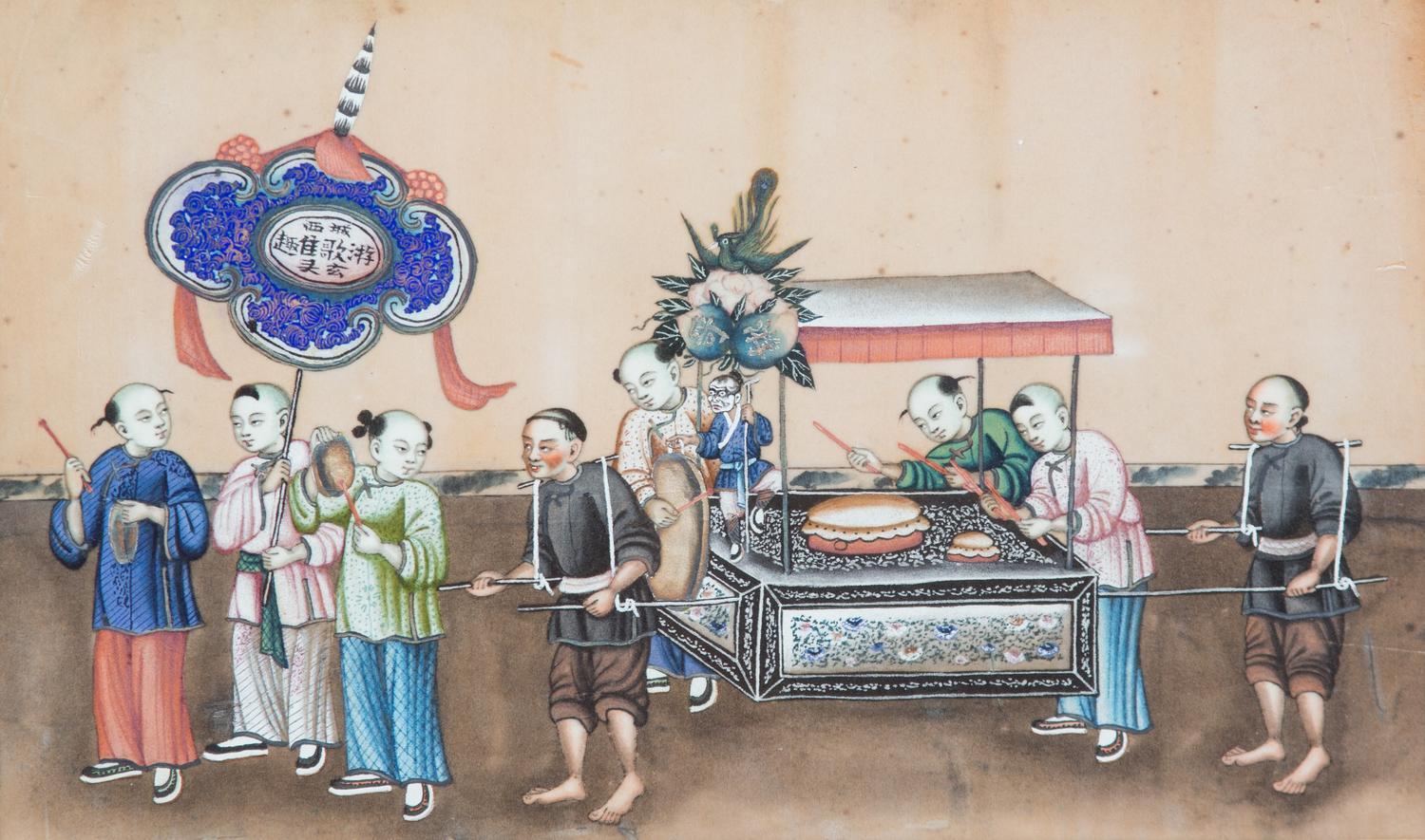 Chinese School, (19th Century), Two works; Parade View