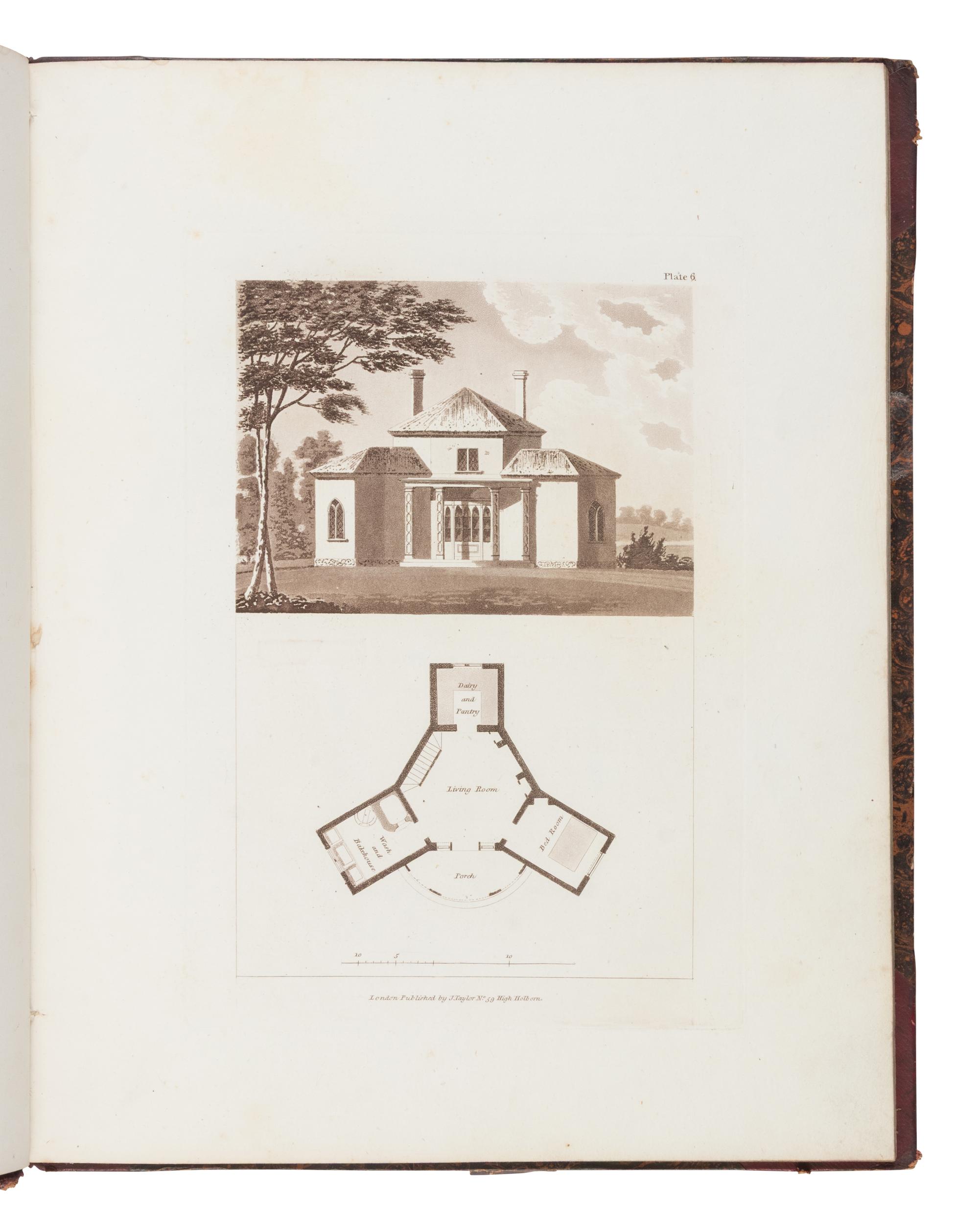 [Architecture] Laing, David. Hints for Dwellings, Consisting of Original Designs for Cottages, Farm-Houses, Villas, Etc .