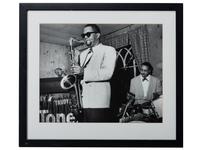 [EARLY PHOTOGRAPHY] -- [MUSIC]. HOEFFLER, Paul (1937-2005), photographer. A group of 2 photographs of jazz musicians. Ca 1960s.