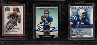 A Group of Manning Family Signed Autograph Football Cards