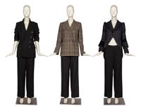 Comme des Garçons Jacket, Givenchy Jacket, and Jean Paul Gaultier Pinstripe Suit