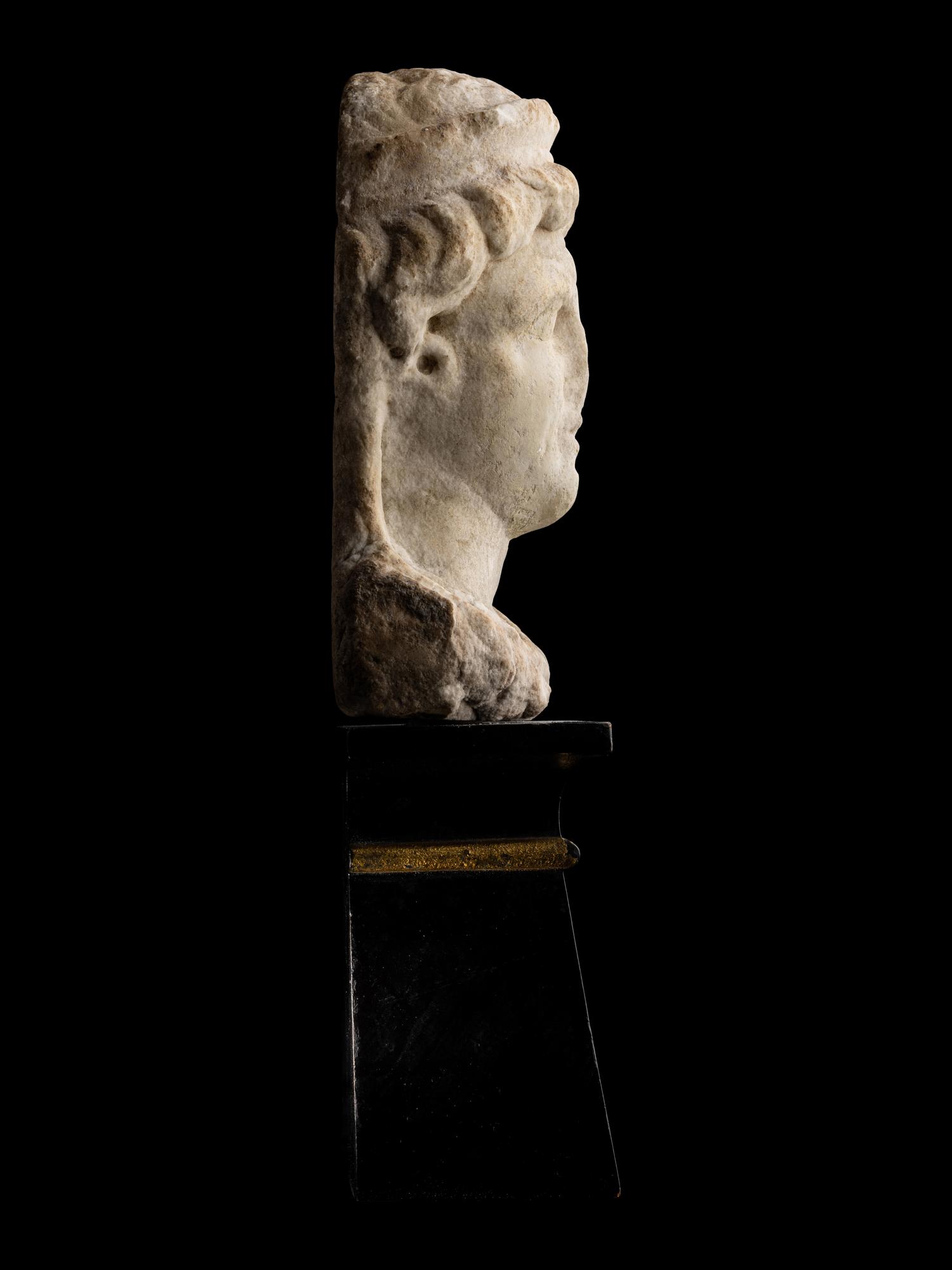 A Roman Marble Portrait Bust of a Woman