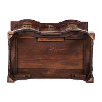 A Chippendale Figured Mahogany Block Front Chest of Drawers