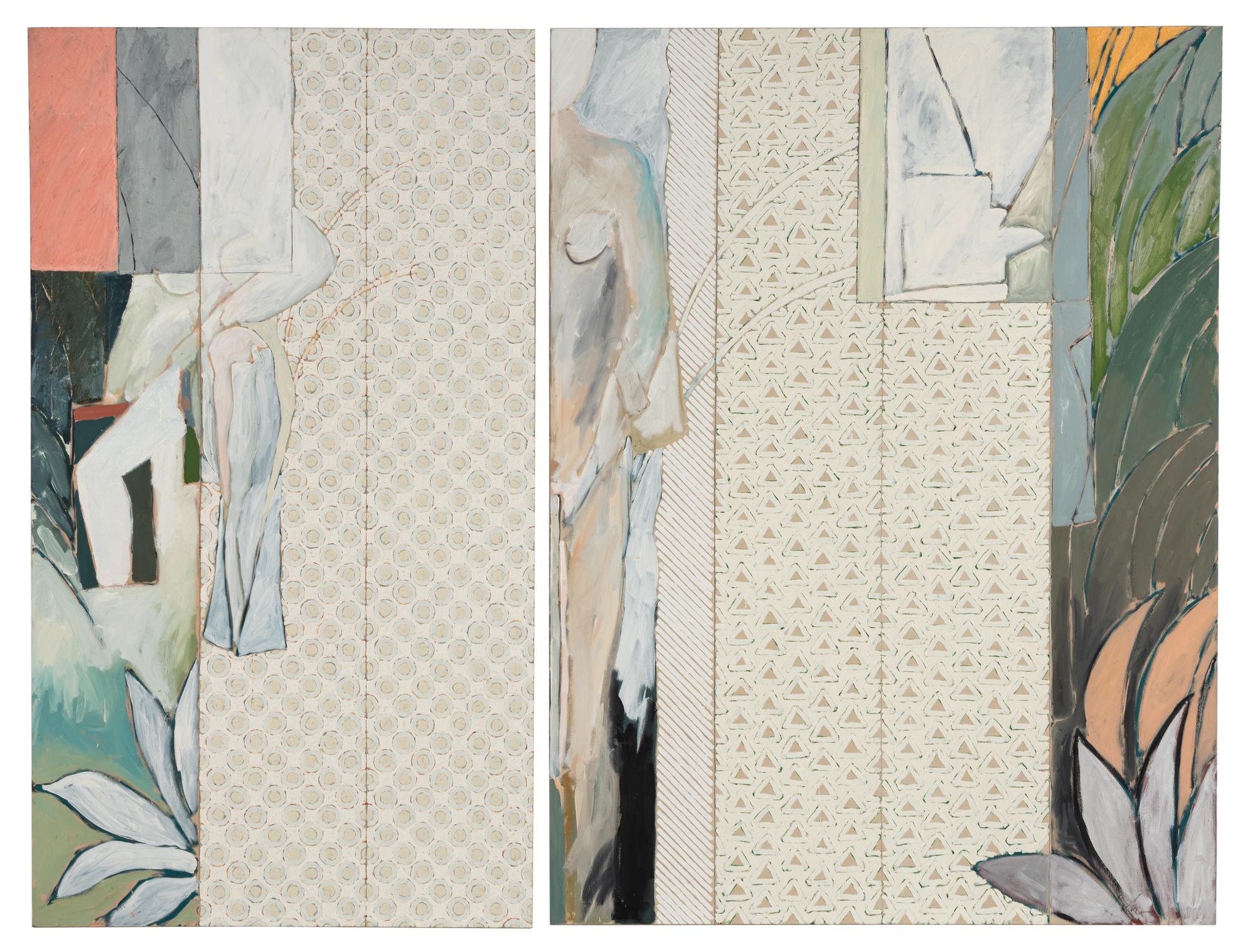After the Great Bathers , 1981 (diptych)
