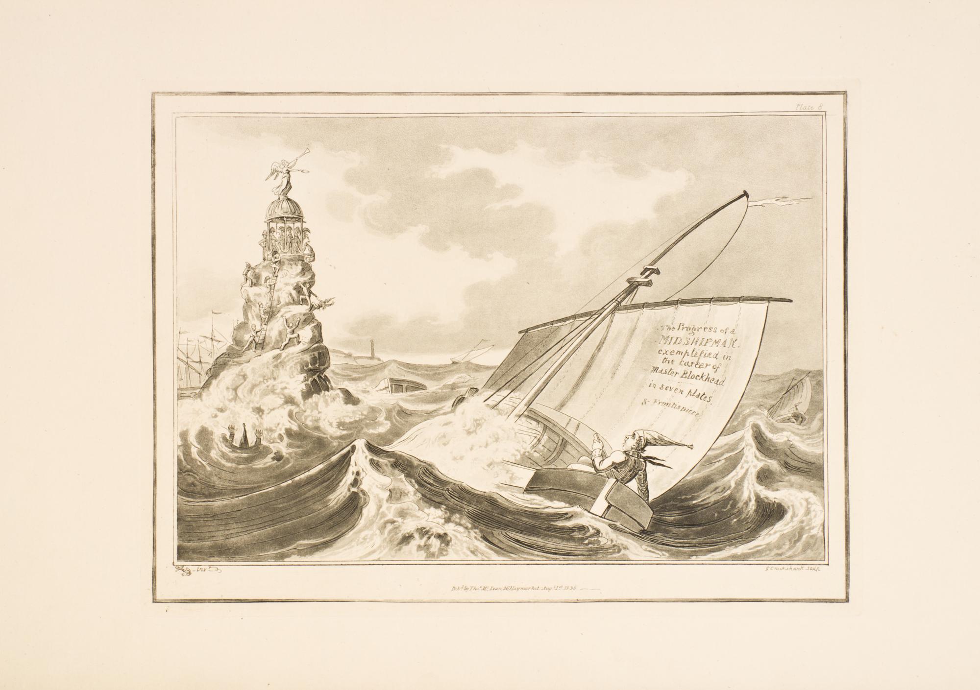 CRUIKSHANK, GEORGE. Cruikshankiana... London, 1835. With 27 (of 68) plates.