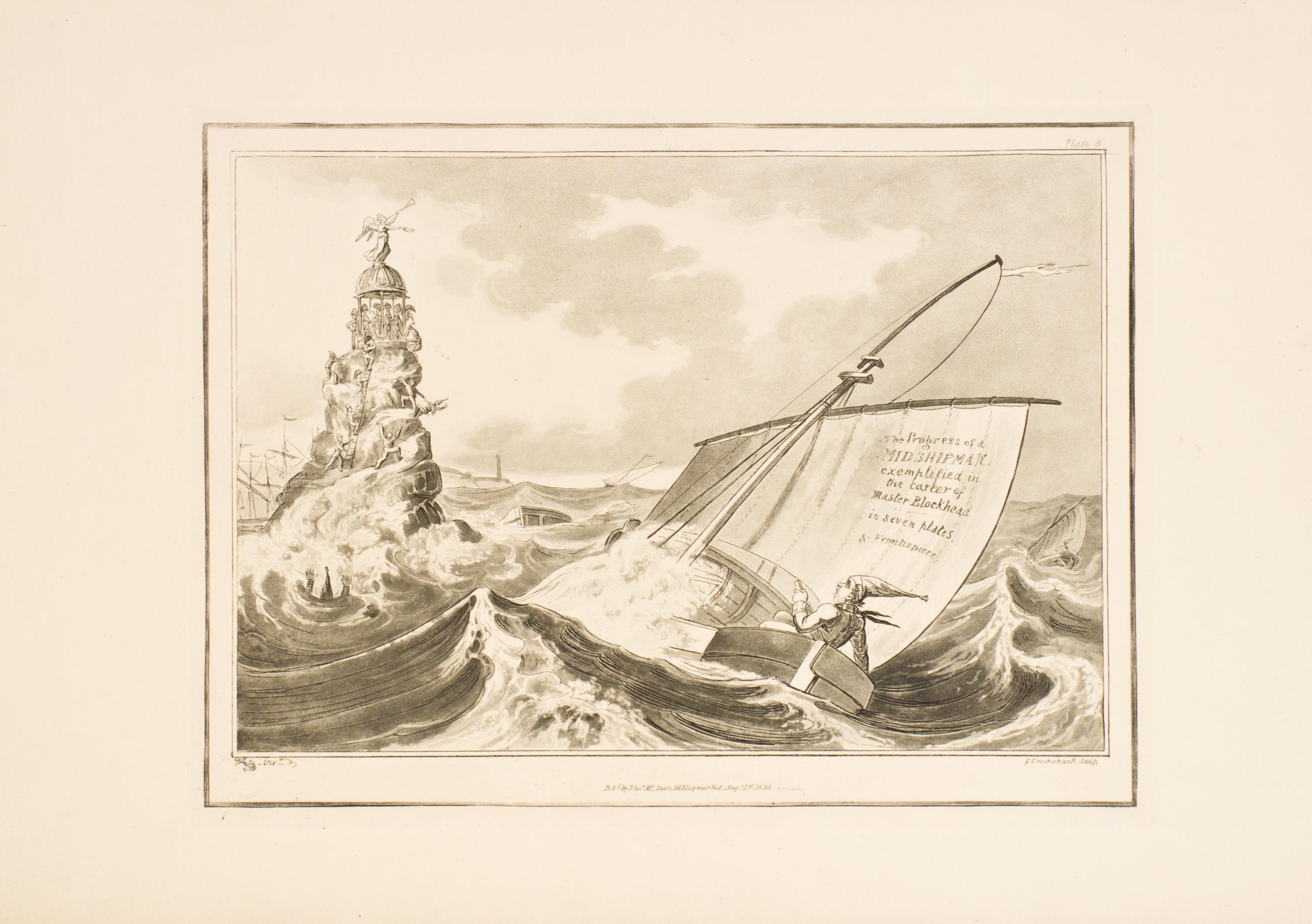CRUIKSHANK, GEORGE. Cruikshankiana... London, 1835. With 27 (of 68) plates.